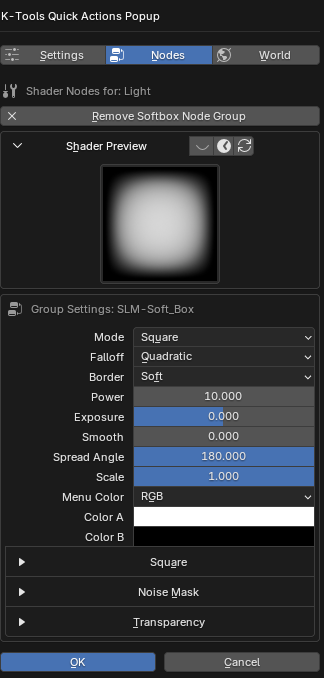 Y Menu - Nodes Tab