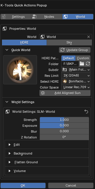 Y Menu - World Tab