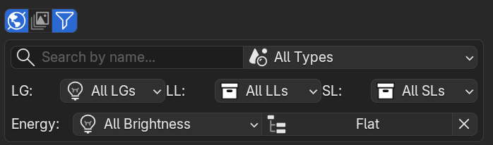 Advanced Filters Foldout